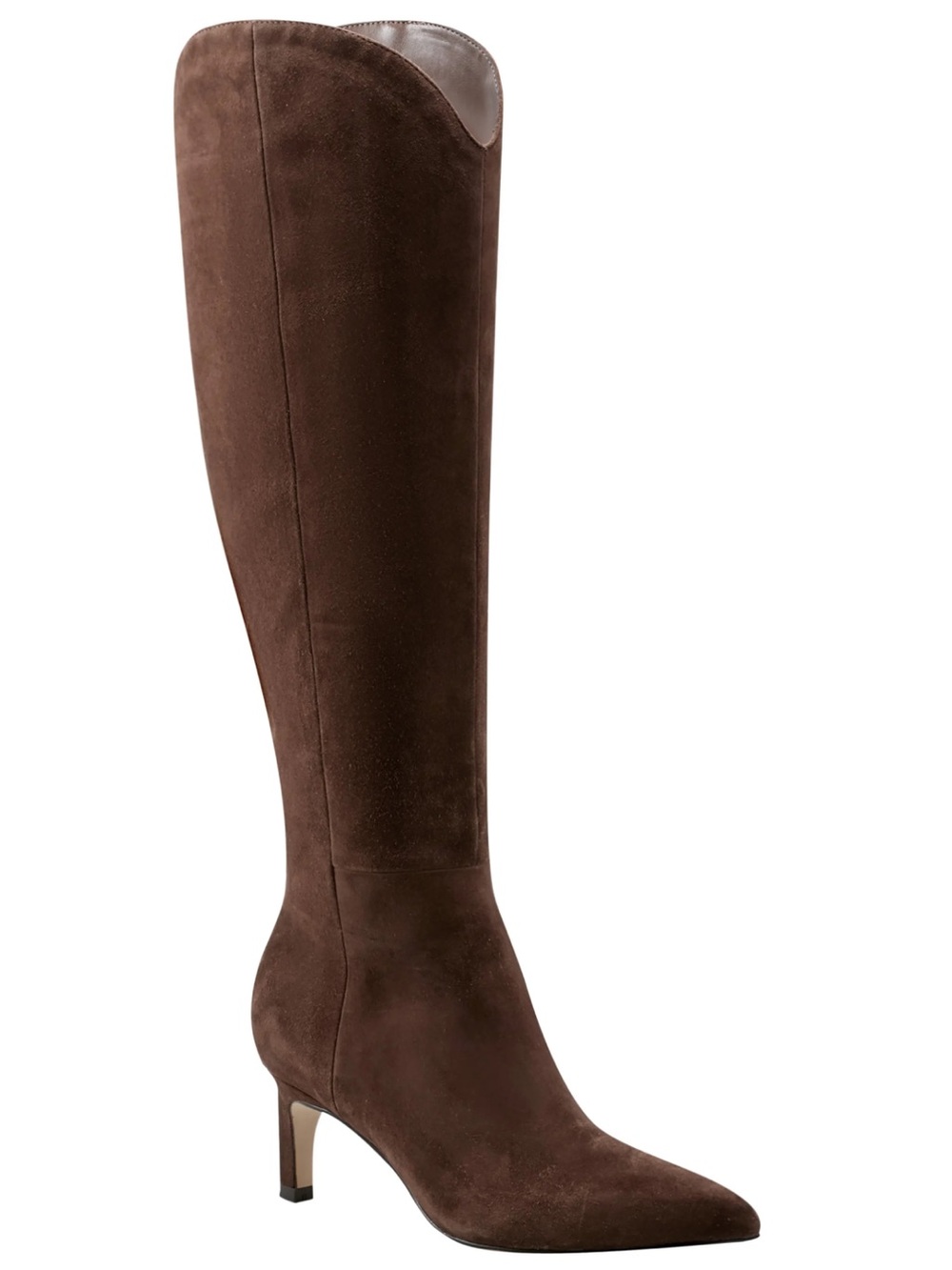 Marc Fisher LTD Quinnie Over the Knee Boot in Dark Brown Suede
